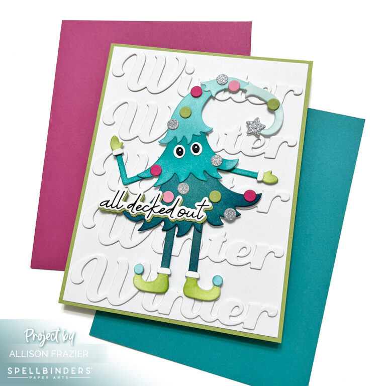 Spellbinders Dancin’ Christmas Collection PLUS Adding Texture to White Cardstock